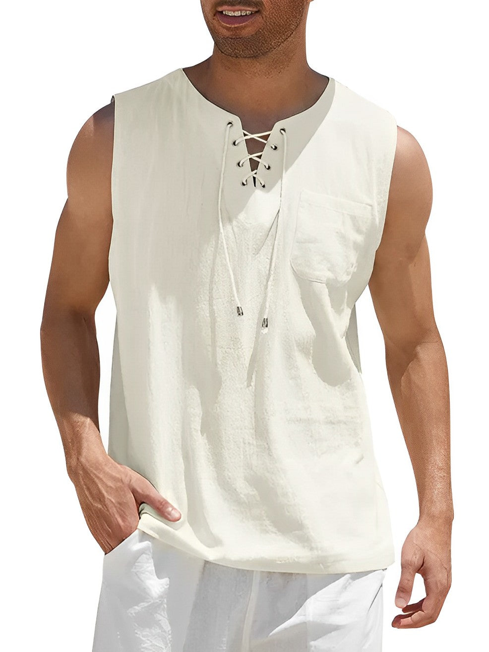 Tanktop voor heren | Luchtig zomercomfort & stijlvolle V-hals