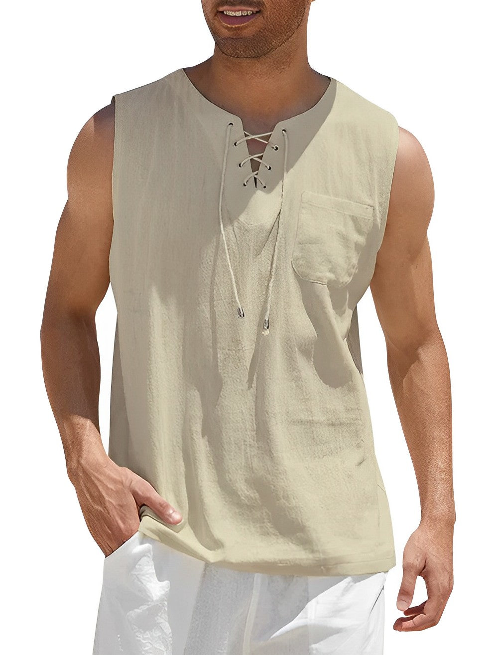 Tanktop voor heren | Luchtig zomercomfort & stijlvolle V-hals