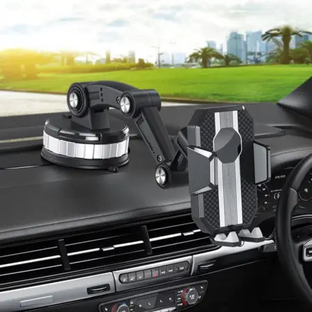 Telefoonhouder voor de auto met zwenkarm en zuignap voor dashboard of voorruit