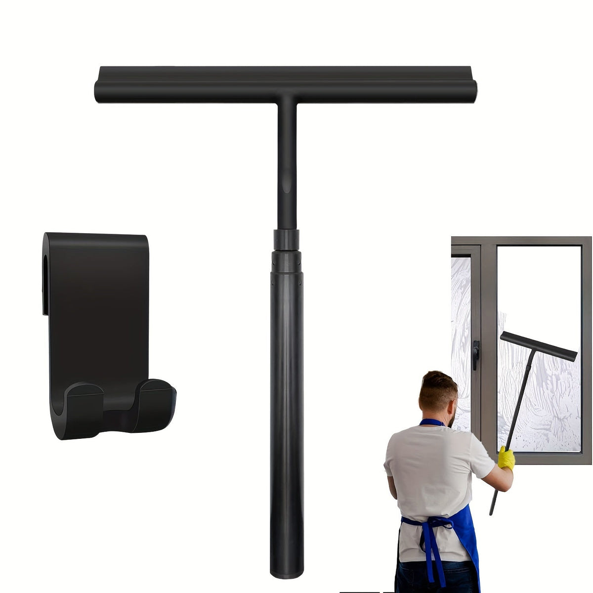 Telescopische douchewisser met uittrekbare steel voor effectieve reiniging