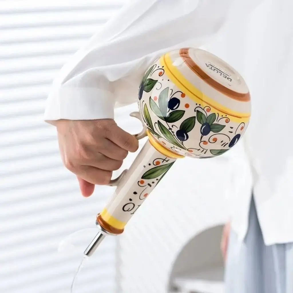 Toscaanse keramische fles voor olijfolie & azijn