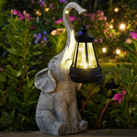 Tuinverlichting op Zonne-energie in de Vorm van een Olifant met Automatische LED-Sfeerverlichting
