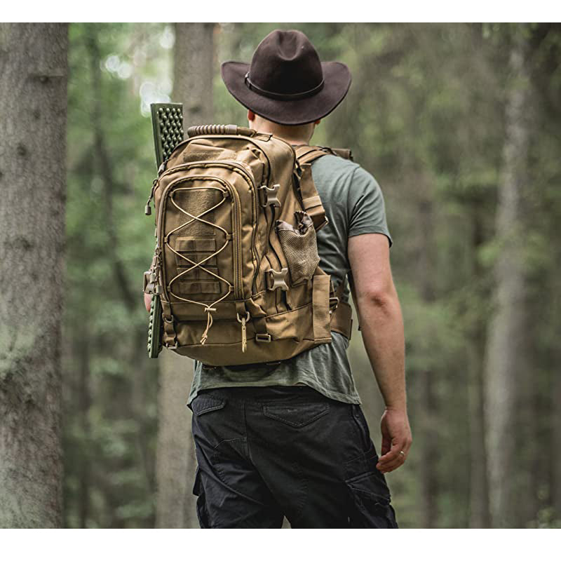 Uitbreidbare tactische rugzak van 60L voor outdoorreizen