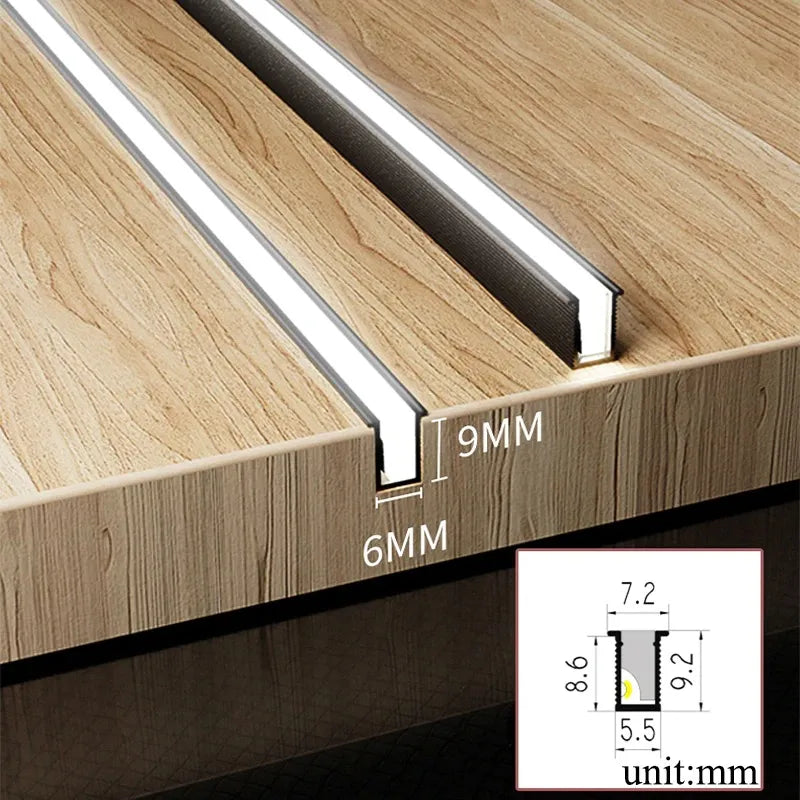 Ultradunne led-onderbouwlichtstrips – aanpasbare lengte, energie-efficiënt en ideaal voor keuken- en woonkamerverlichting