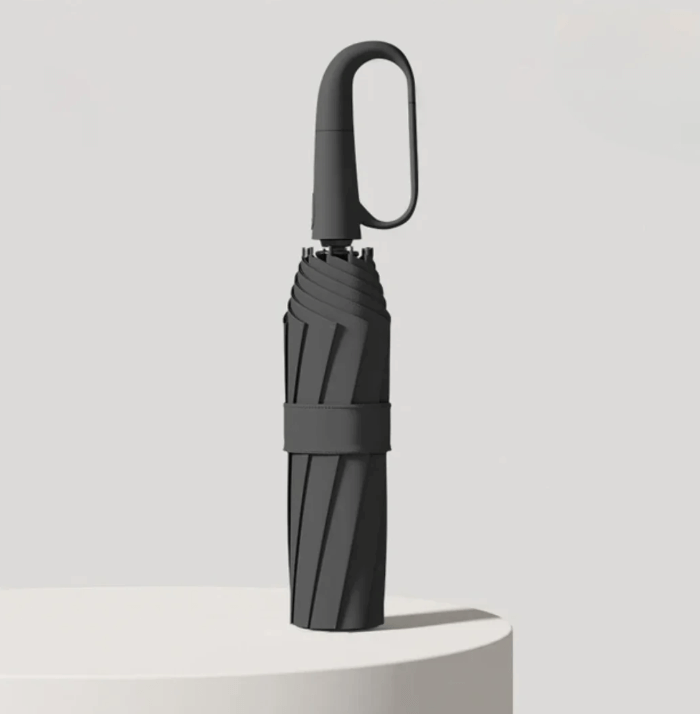 Unisex stormvaste paraplu met reflectoren