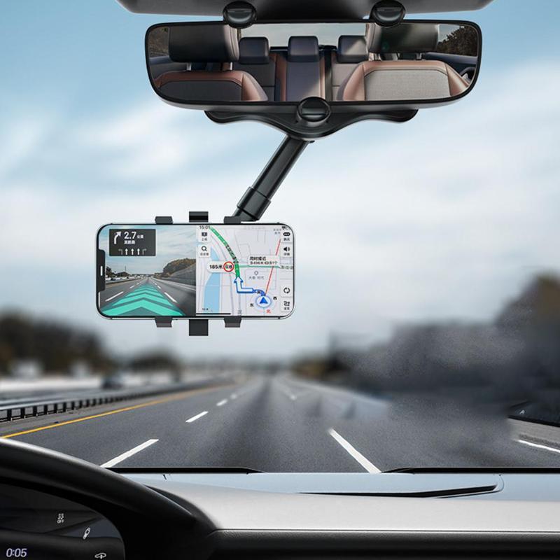 Universele Telefoonhouder voor Binnenspiegel Auto - 360 Graden Draaibaar voor Navigatie