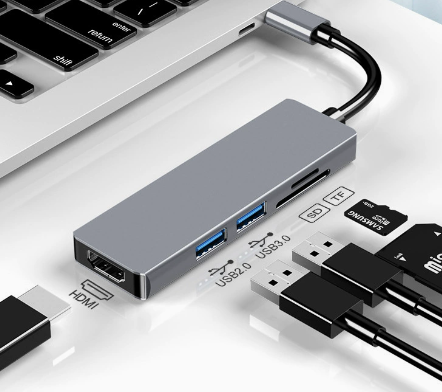 USB-C Hub – Compacte 5-in-1 Oplossing met 4K HDMI