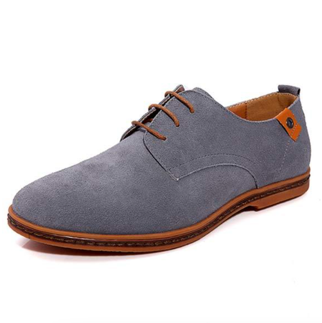 Vegan suède oxfords voor heren met veters