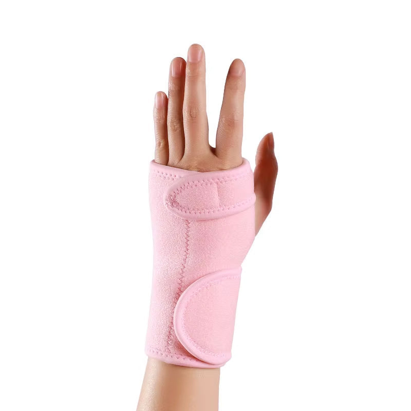 Verstelbare polsbrace met metalen spalk