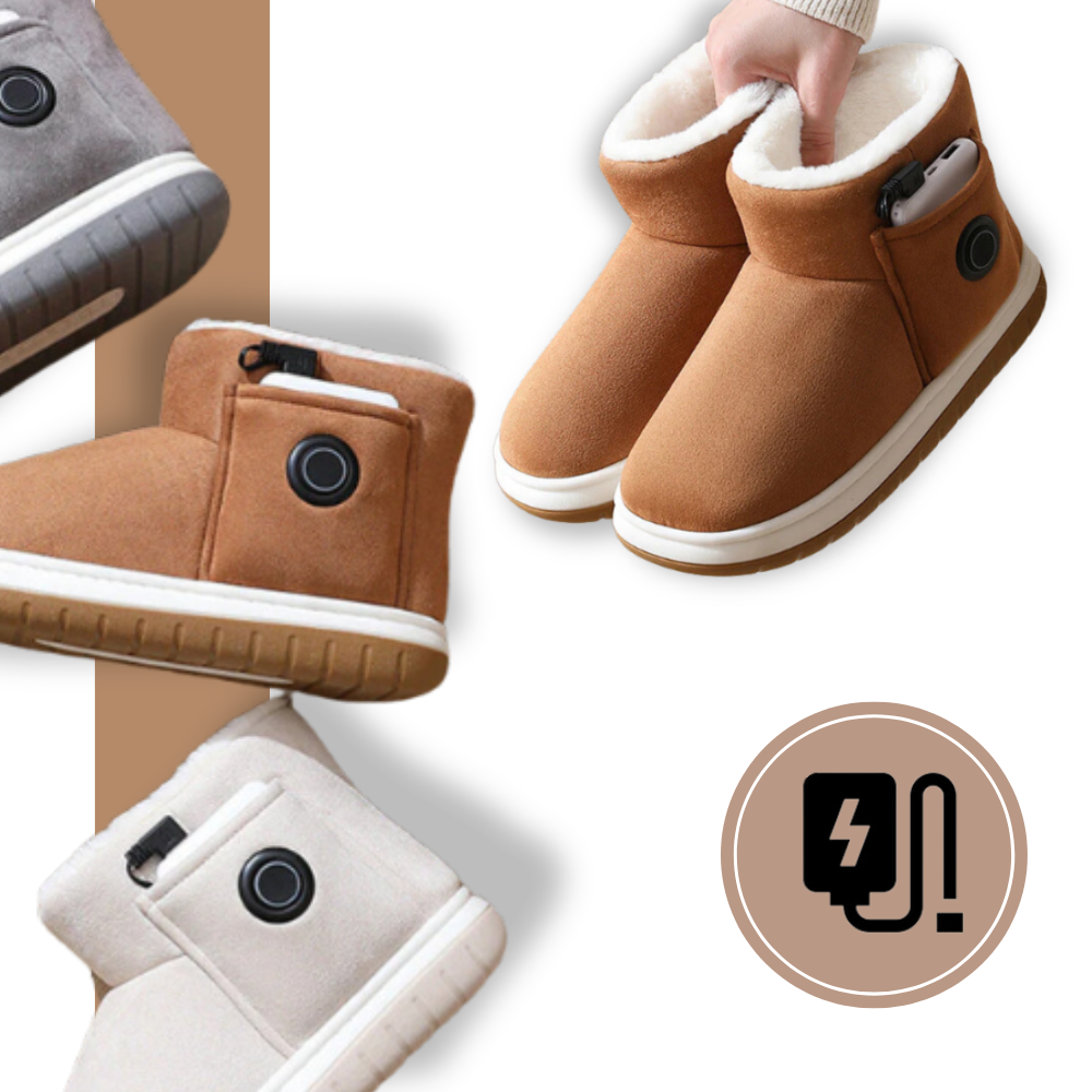 Verwarmbare winterschoenen met grafeen, instelbare temperatuur en oplaadbare batterij