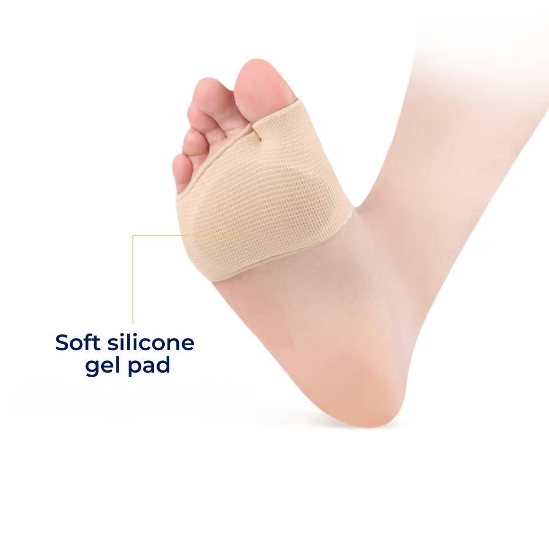 Voorvoetbescherming - Siliconen Gel Kussen - Schokdemping op de Voet - Pijnverlichting - Bij Metatarsalgie - Dagelijks Comfort