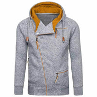 Warme effen hoodie met lange mouwen voor vrije tijd