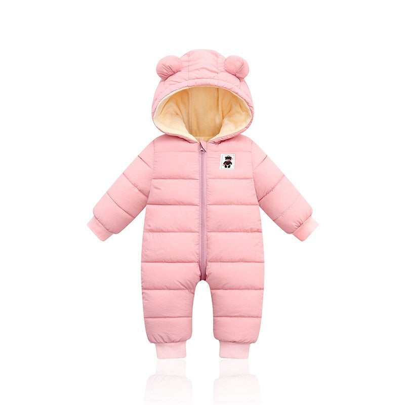 Warme en comfortabele kinderwinteroverall met oortjes