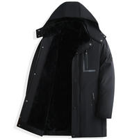 Warme winterparka voor heren met afneembare capuchon