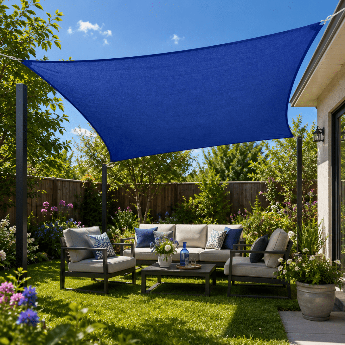 Waterdicht schaduwdoek met uv-bescherming voor terras en balkon