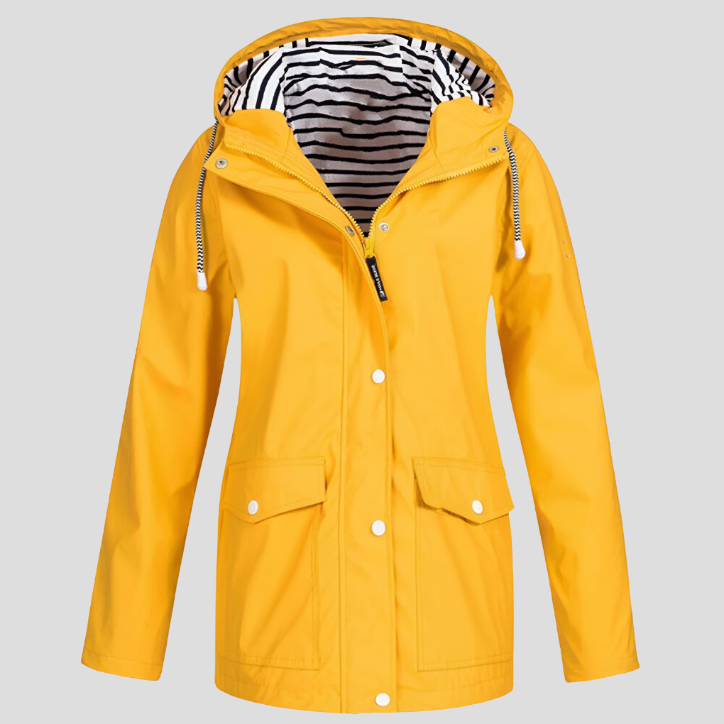 Waterdichte jas voor dames met capuchon