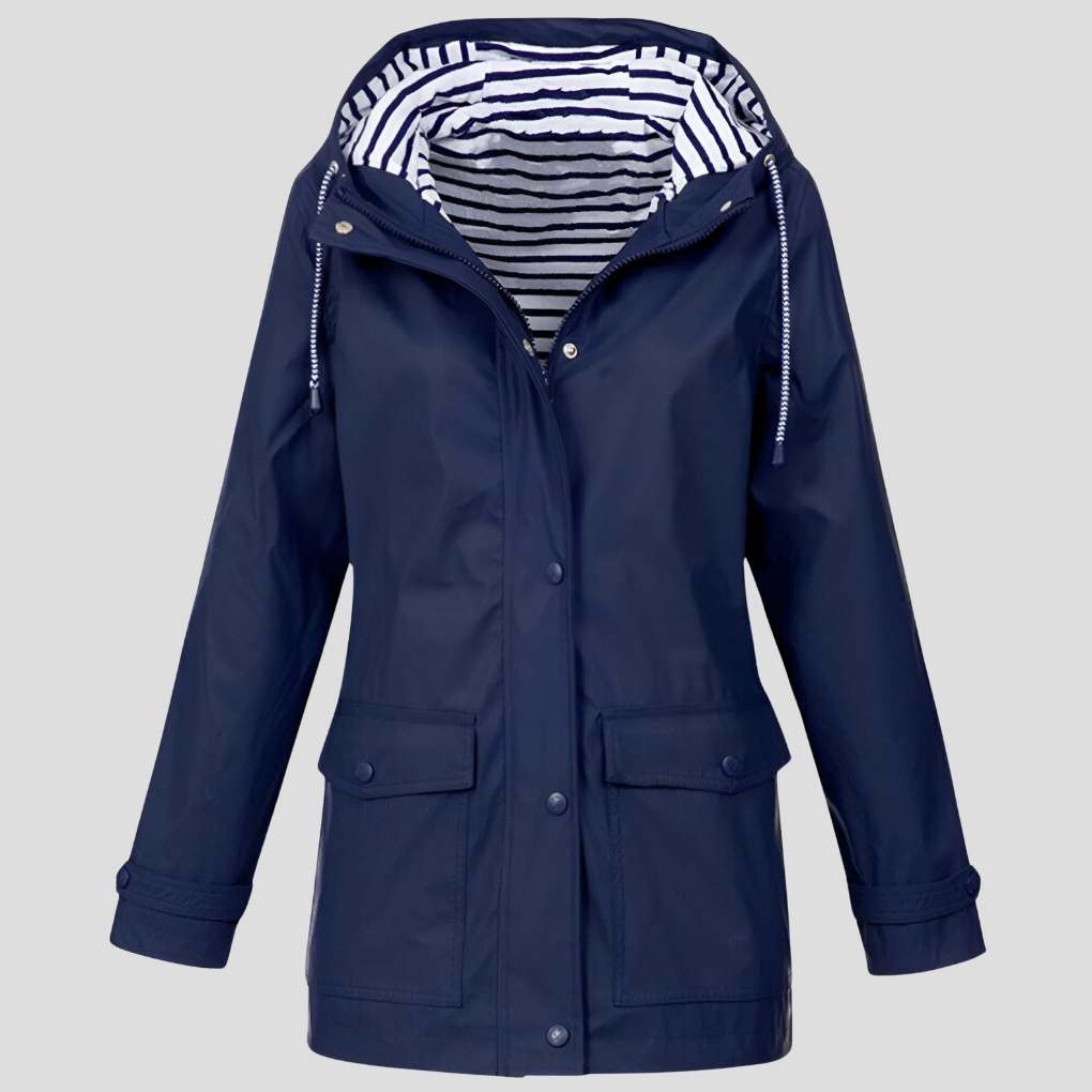 Waterdichte jas voor dames met capuchon