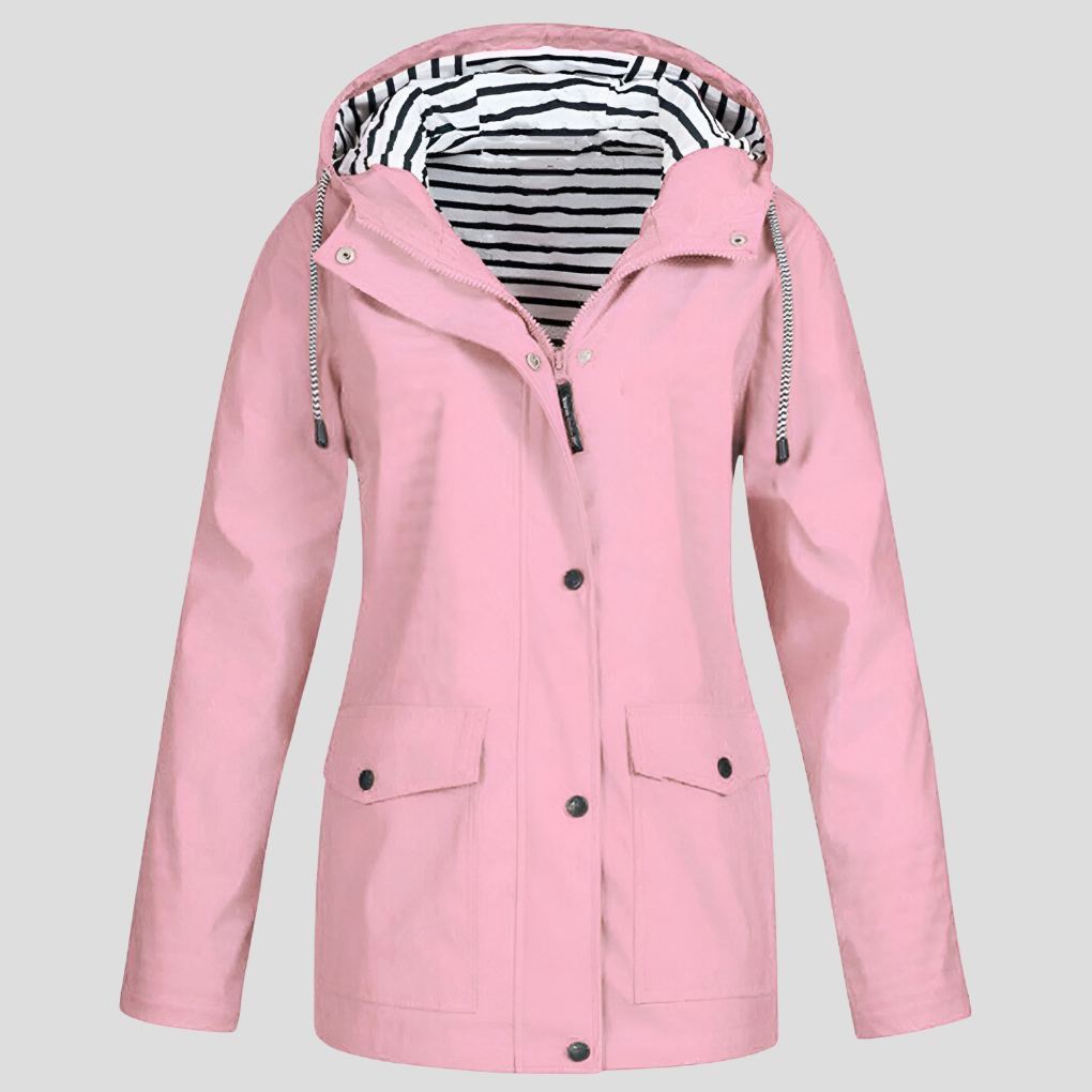 Waterdichte jas voor dames met capuchon