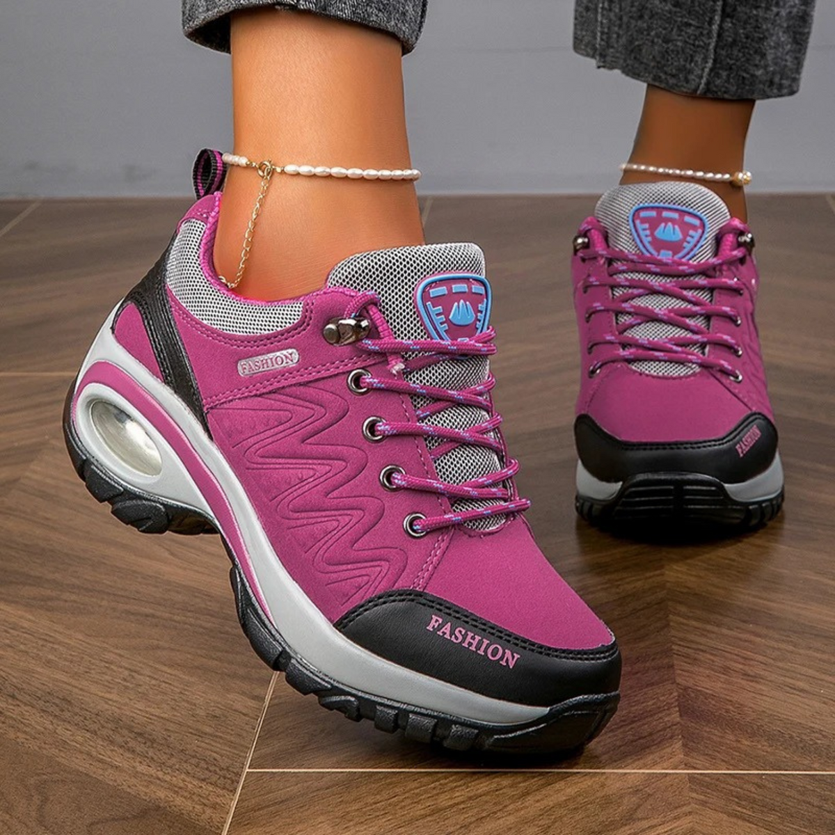 Waterdichte wandelschoenen voor dames in veelkleurig design