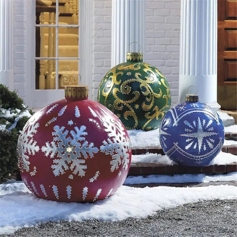 XL kerstdecoratie – Weerbestendige jumbo kerstballen voor binnen- en buitengebruik