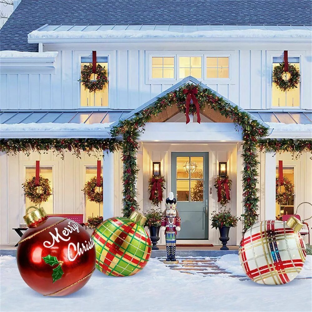 XL kerstdecoratie – Weerbestendige jumbo kerstballen voor binnen- en buitengebruik