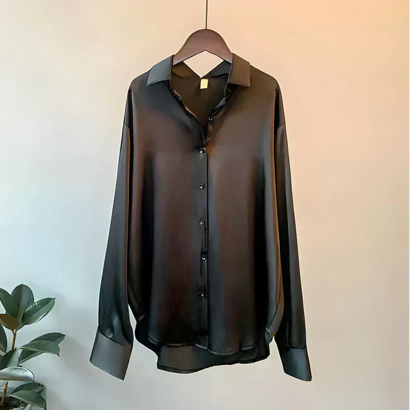 Zijden Blouse voor Dames | Elegant, Luxueus & Veelzijdig | Ideaal voor de Herfst
