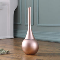Zwart-gouden vrijstaande toiletborstelset van ABS en roestvrij staal - 40x12 cm