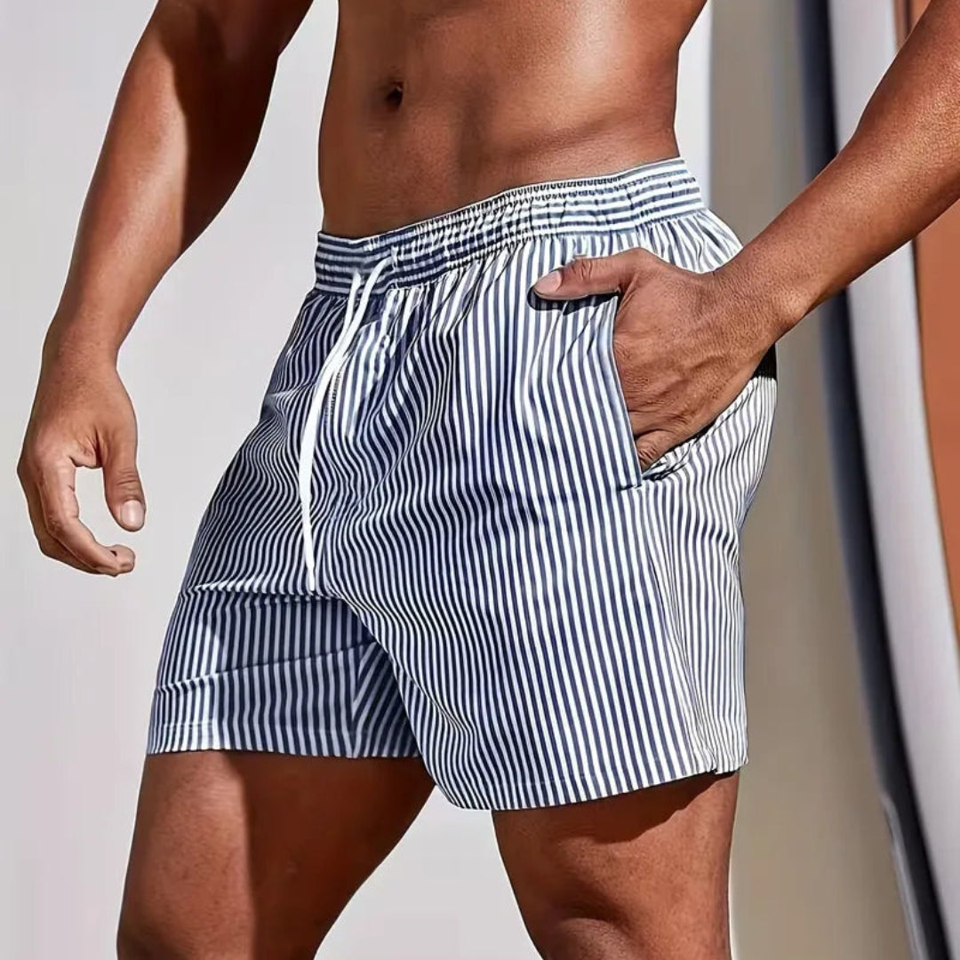 Zwemshorts met streeppatroon